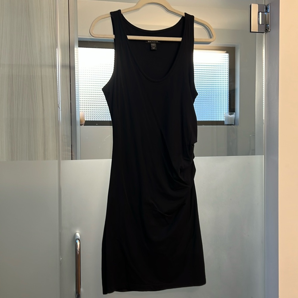 Athleta Black Sheath Mini Dress Sleeveless